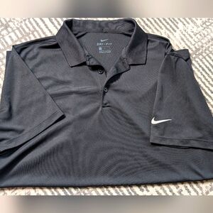 Men's Nike Dri-fit Polos Black